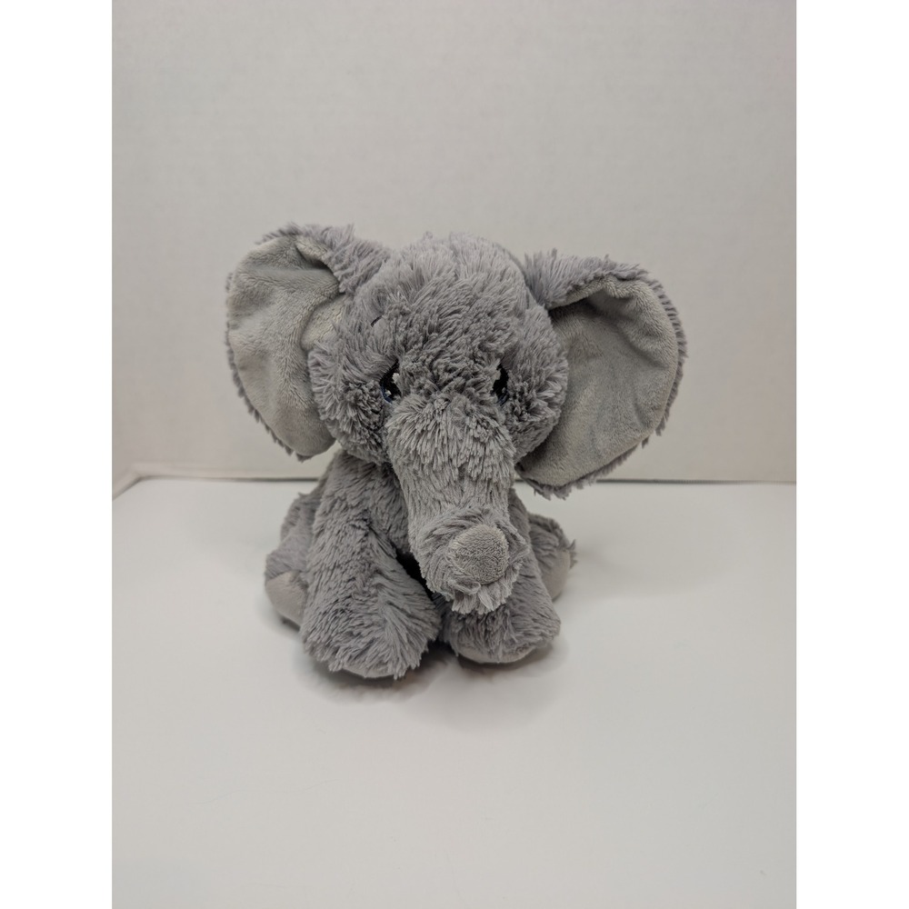 Precious Moments Aurora Elephant Plush‎ Grey Shaggy Stuffed Animal Toy 8.5 Inch